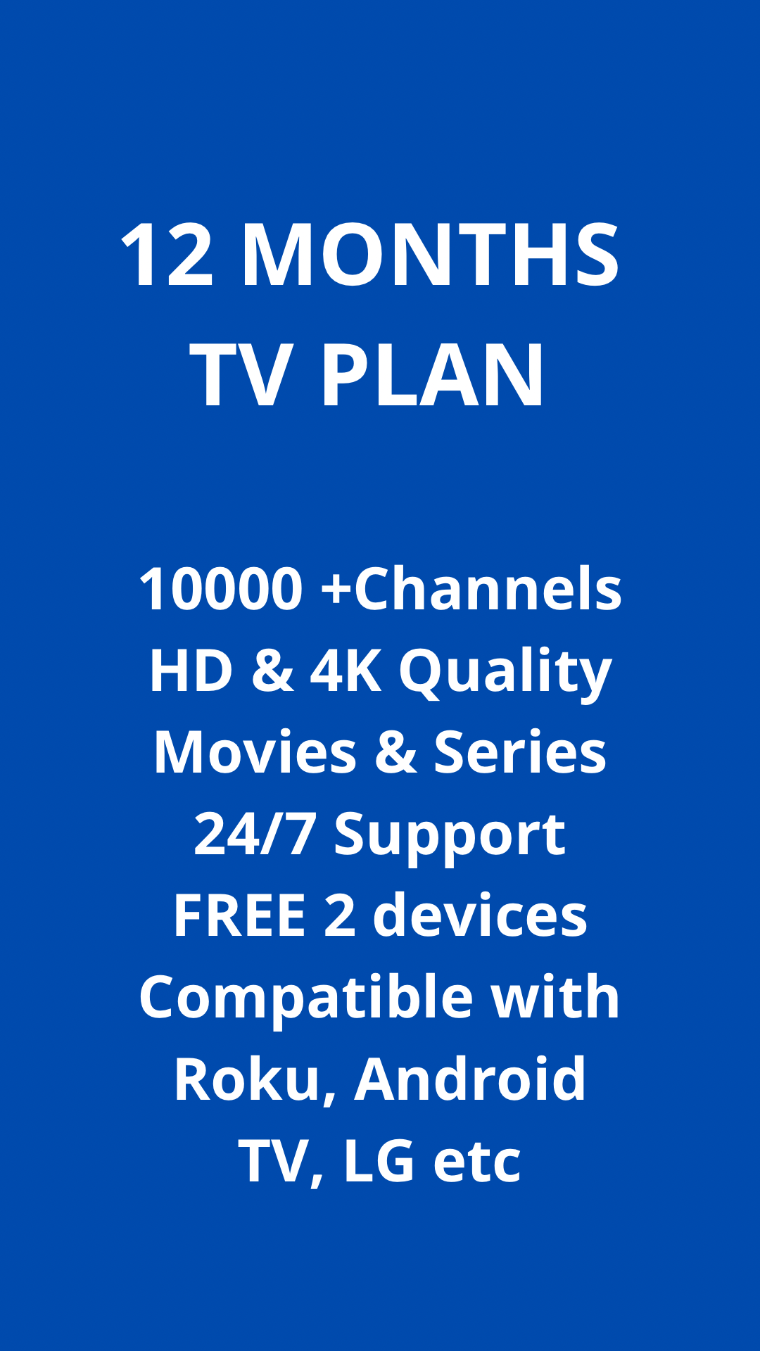12-MONTH TELEVISION PLAN