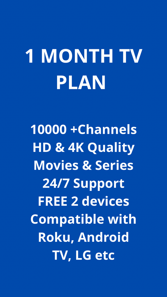 1 MONTH TV PLAN